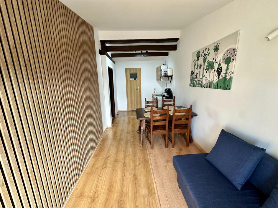 Apartament nr 2 salon z jadalnią i aneksem kuchennym
