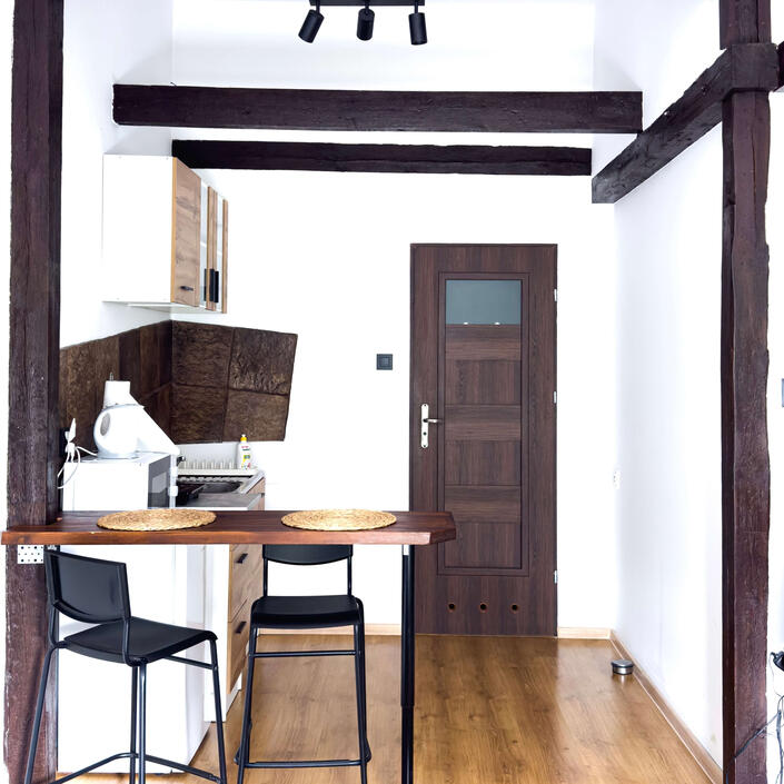 Apartament nr 1 aneks kuchenny z ekspresem do kawy